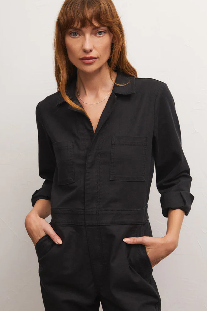 Z SUPPLY </br>Monday Cotton Twill Jumpsuit