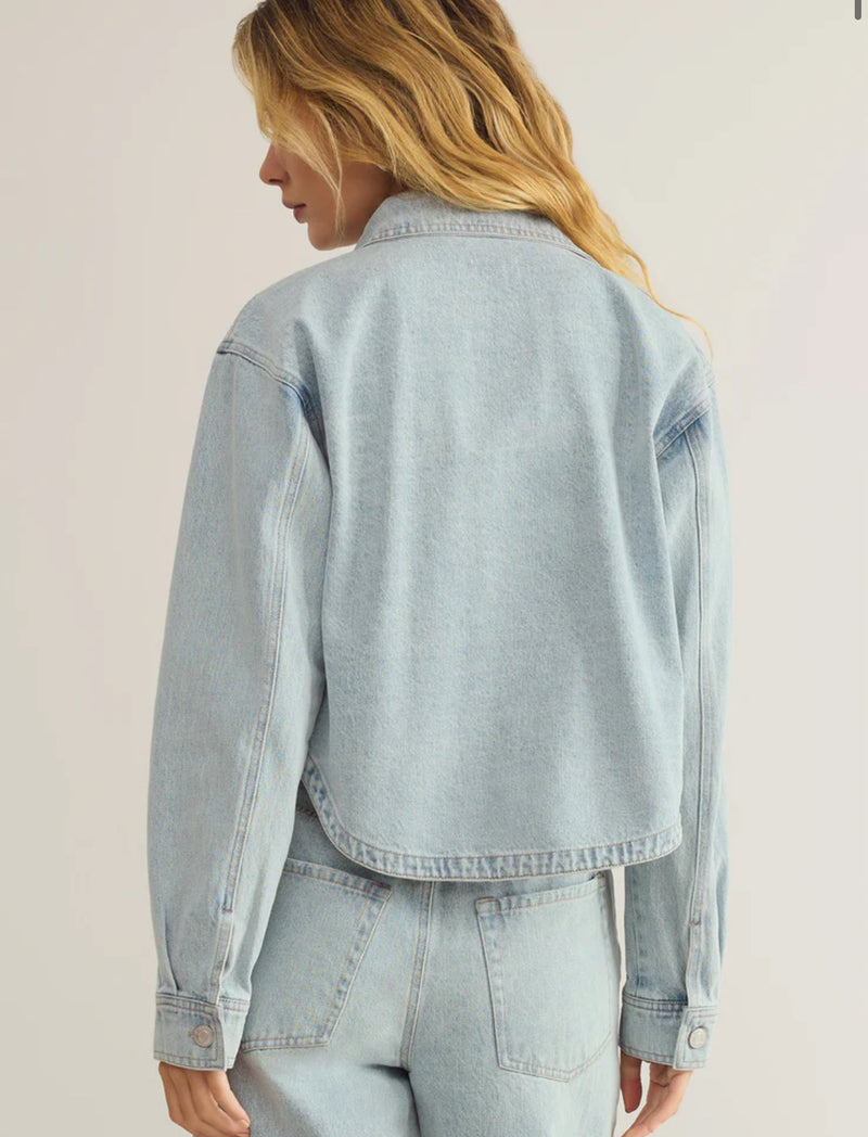 All Day Cropped Denim Jacket