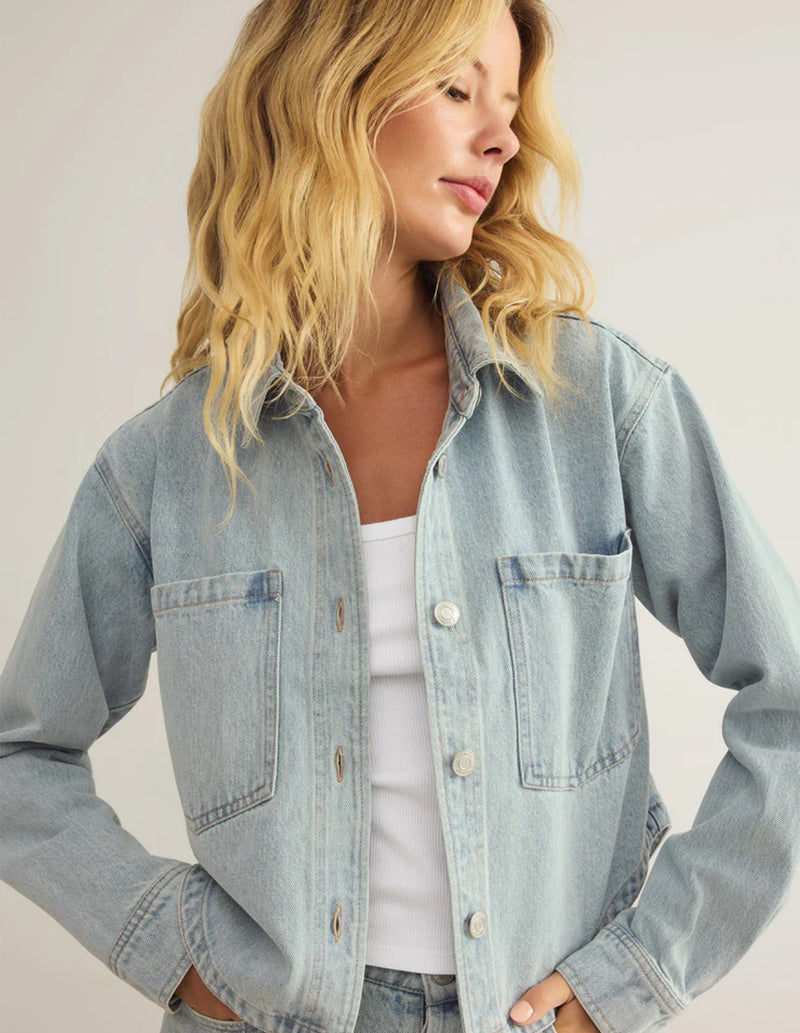 All Day Cropped Denim Jacket