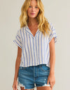 Parallel Button Down Top