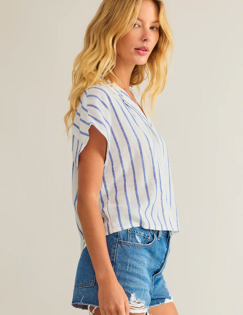 Parallel Button Down Top