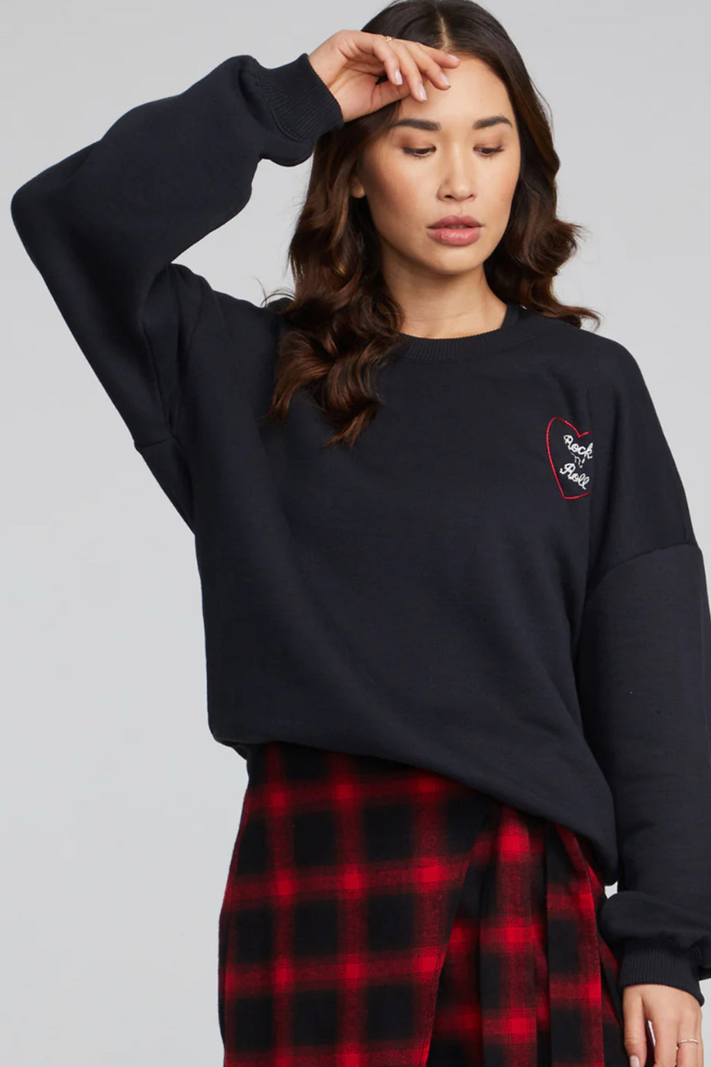 CHASER </br>Rock'n'Roll Heart Embroidery Casbah Pullover