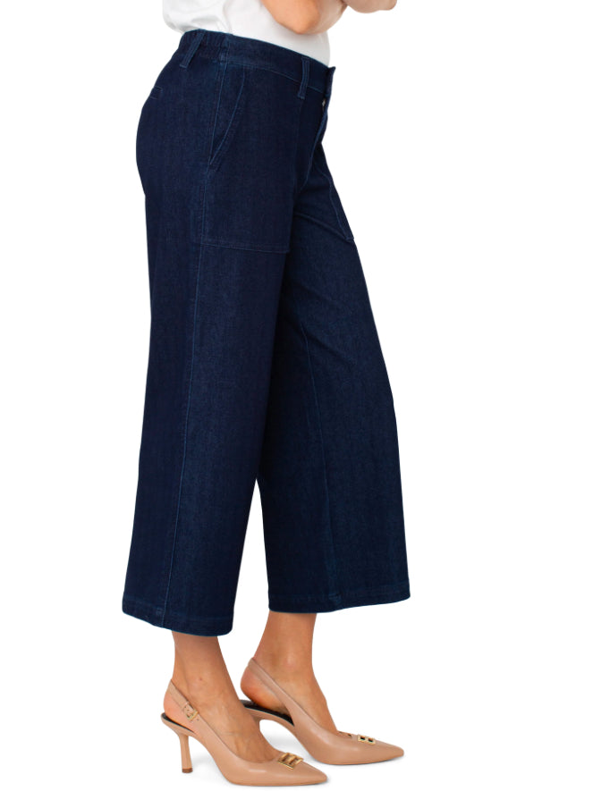 Wide Leg Cargo With Elastic Back