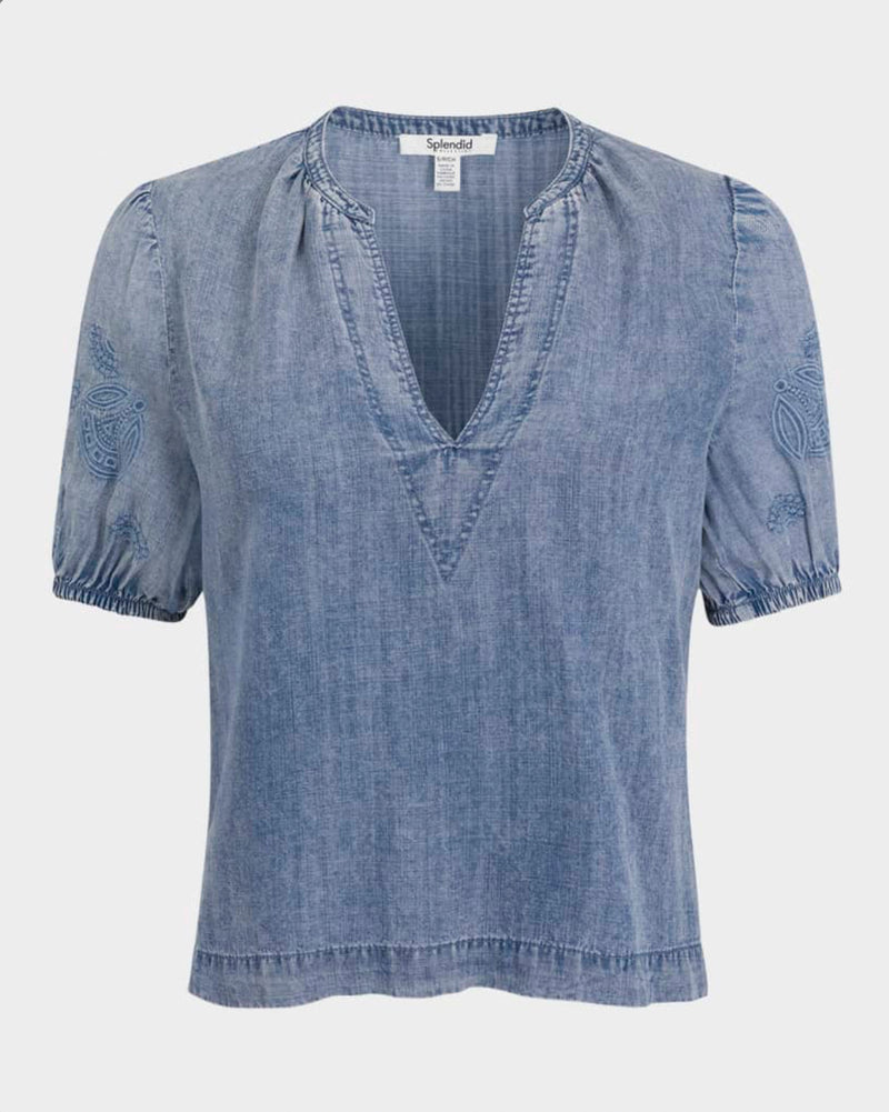 Cayden Indigo Blouse