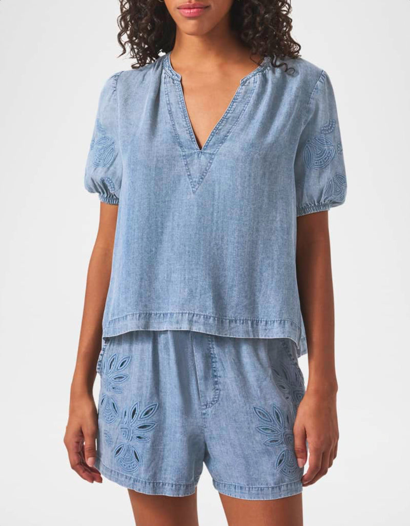 Cayden Indigo Blouse