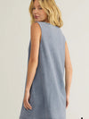 Sloane V-Neck Knit Denim Dress