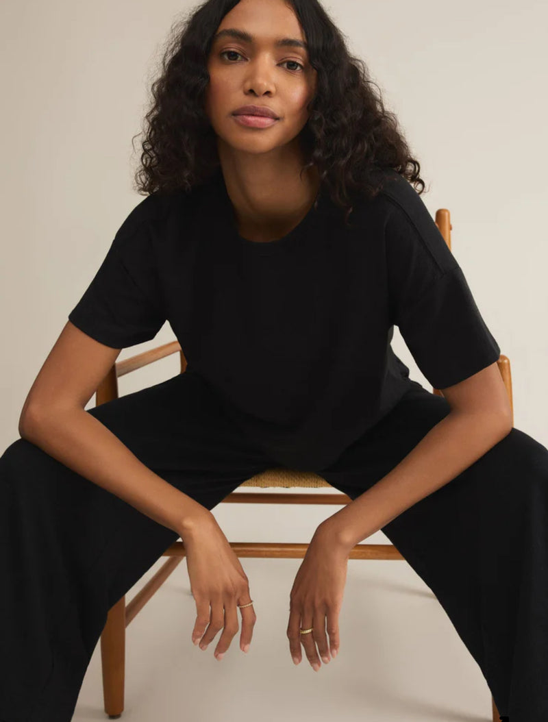 Sway Textured Cropped Tee