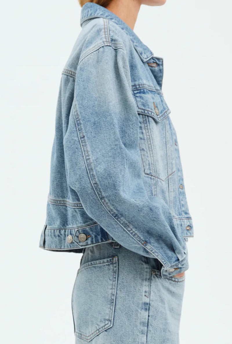 Bestie Cropped Denim Jacket