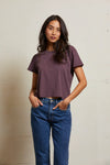 Cotton Short Sleeve Boxy Crew Tee