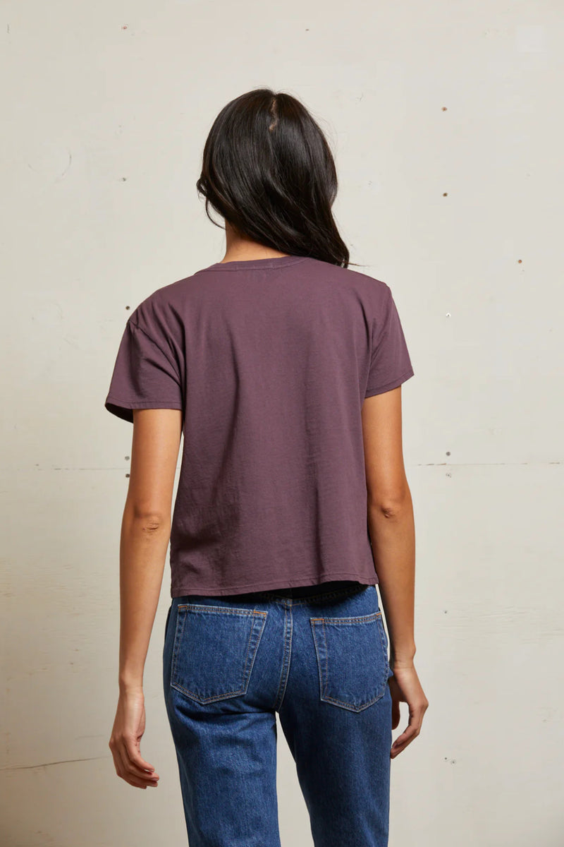 Cotton Short Sleeve Boxy Crew Tee