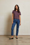 Cotton Short Sleeve Boxy Crew Tee