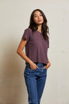 Cotton Short Sleeve Boxy Crew Tee
