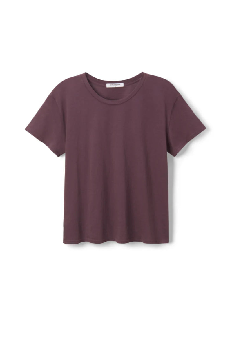 Cotton Short Sleeve Boxy Crew Tee