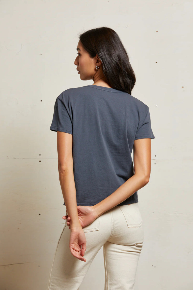 Cotton Short Sleeve Boxy Crew Tee