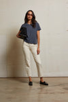 Cotton Short Sleeve Boxy Crew Tee