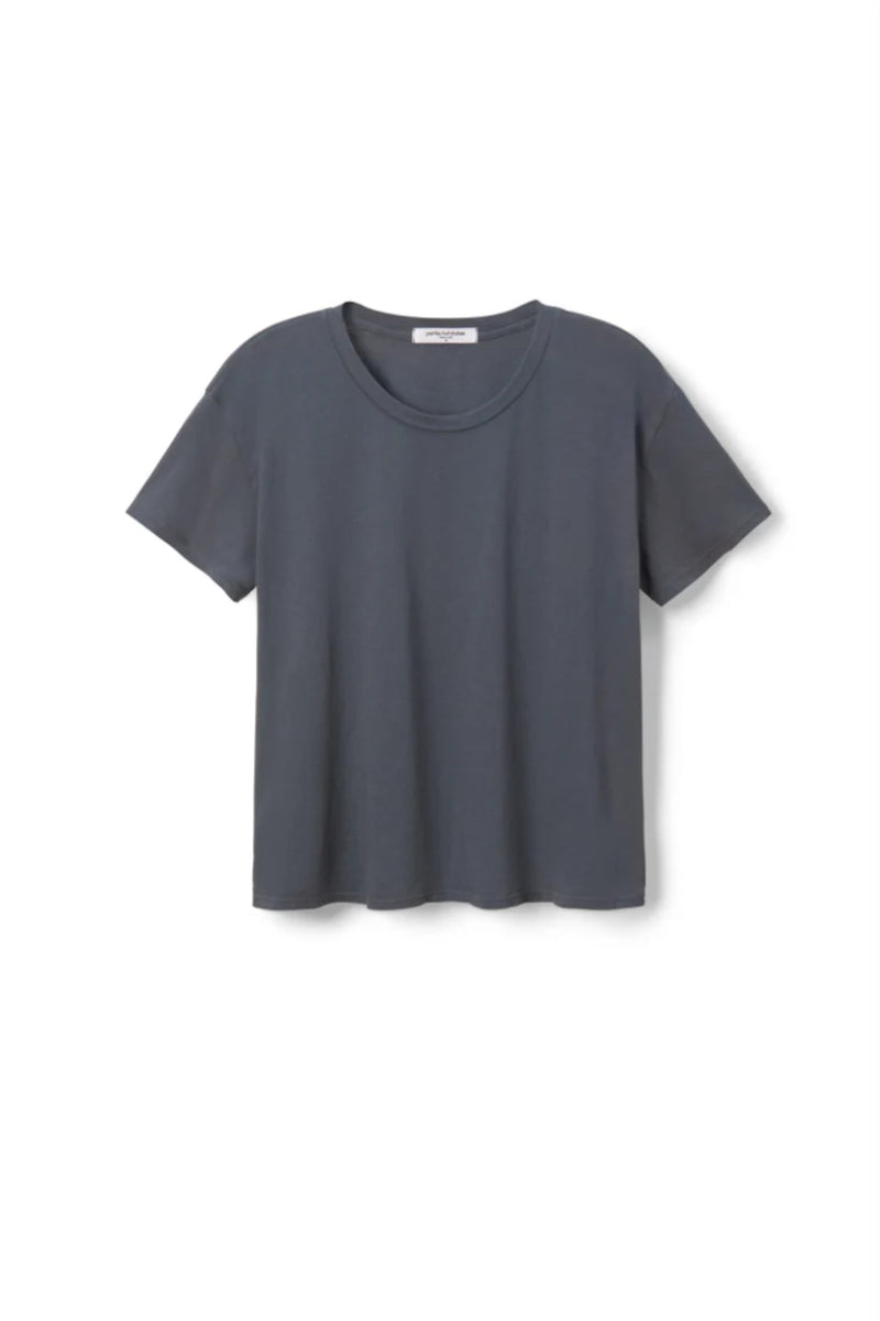 Cotton Short Sleeve Boxy Crew Tee