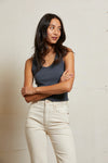Structured Rib Bra Friendly Tank