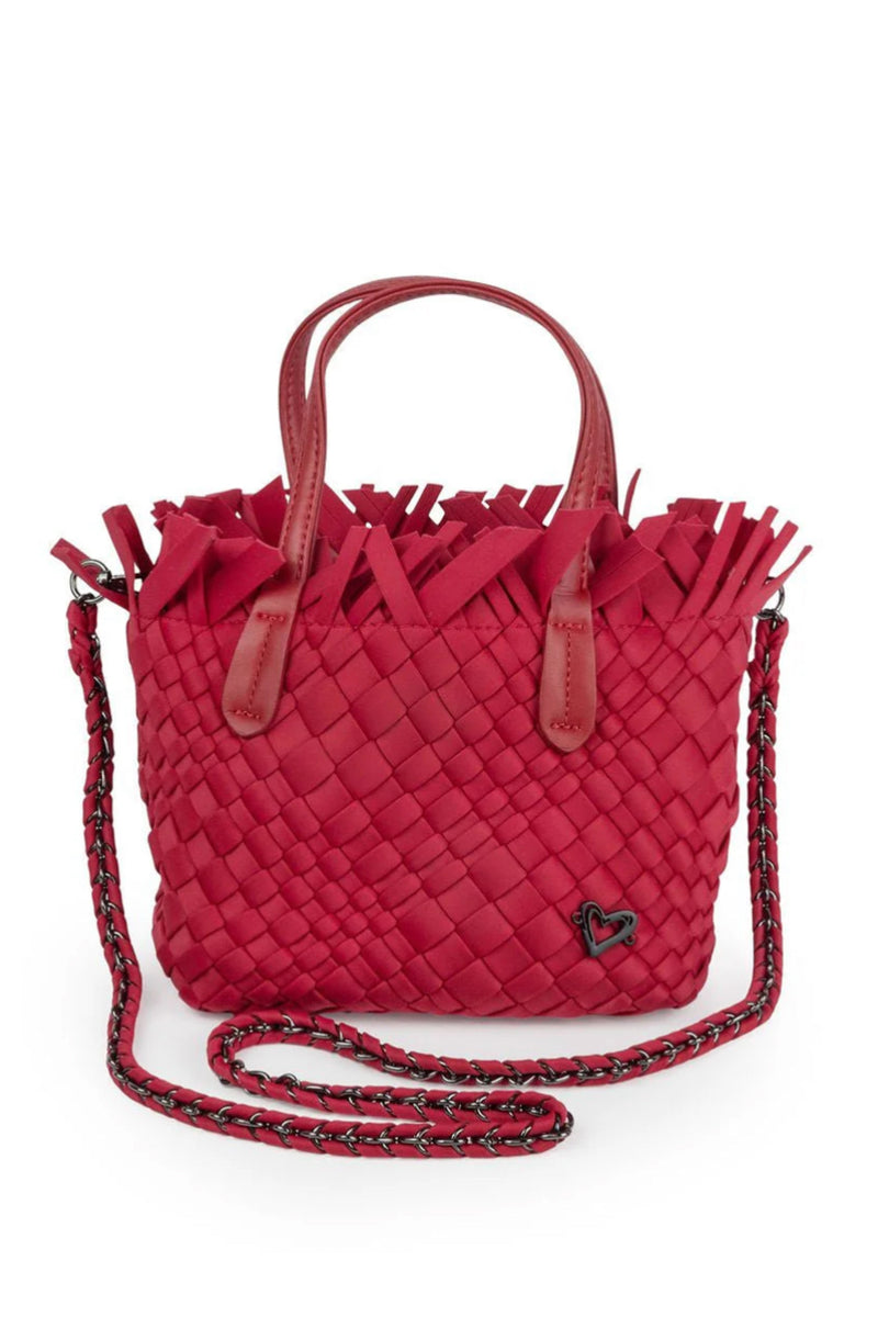 Barrie Tiny Fringe Woven Tote