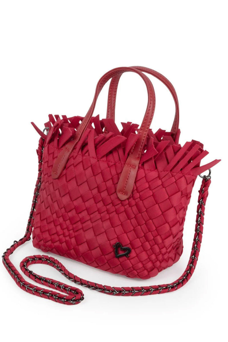 Barrie Tiny Fringe Woven Tote