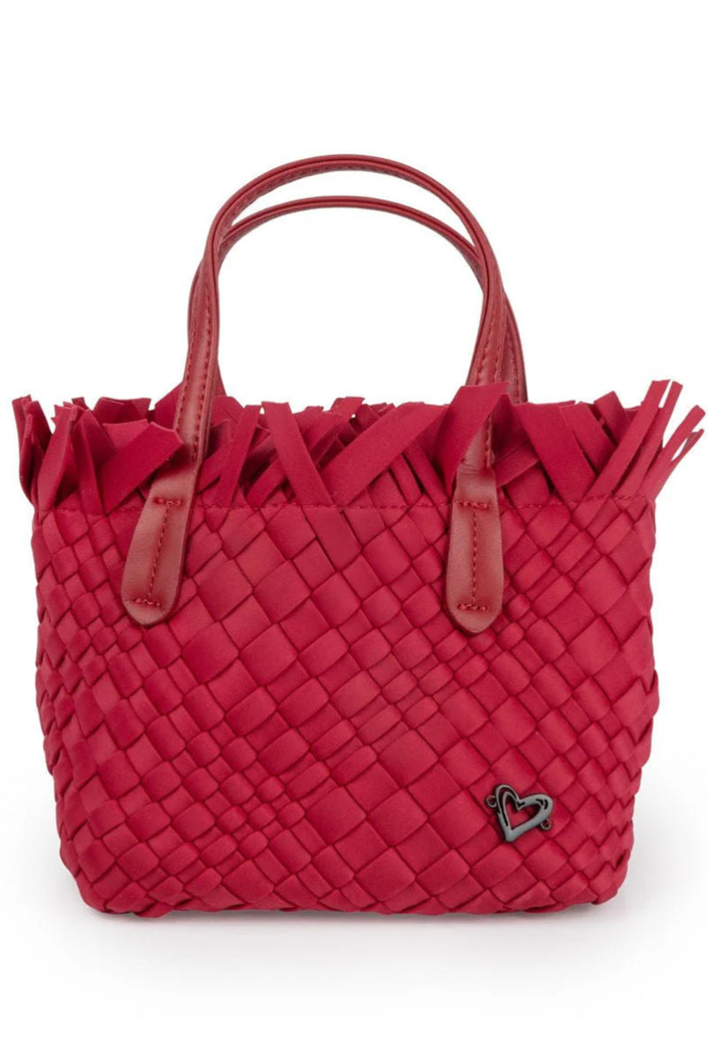 Barrie Tiny Fringe Woven Tote