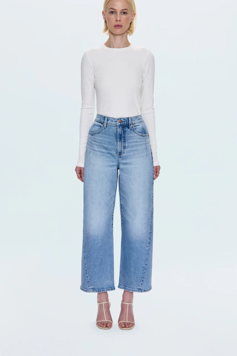 Kyra High Rise Bowed Ankle Pant