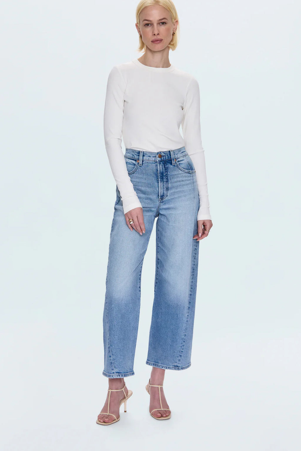 Kyra High Rise Bowed Ankle Pant