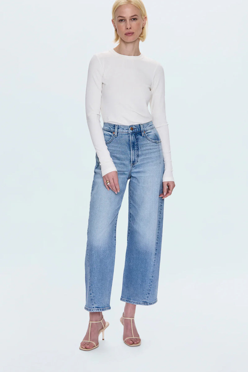 Kyra High Rise Bowed Ankle Pant
