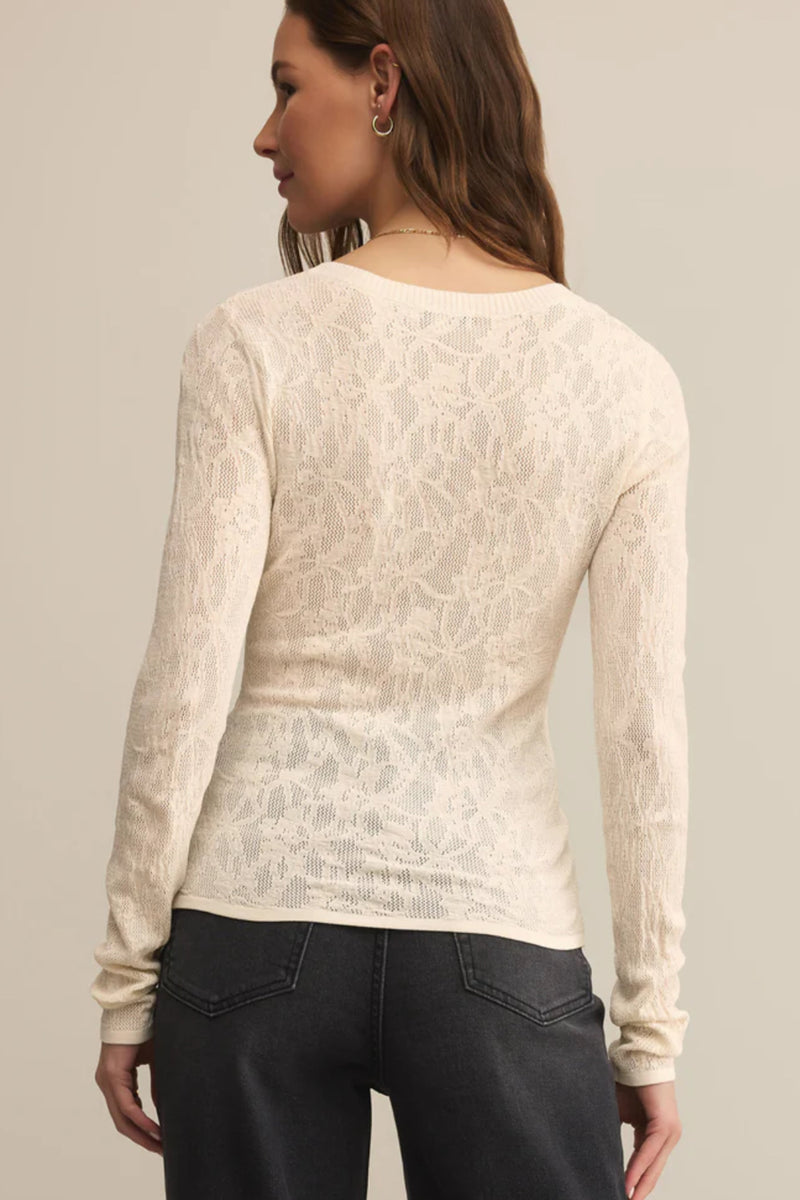 Tibi Scoop Mesh Sweater