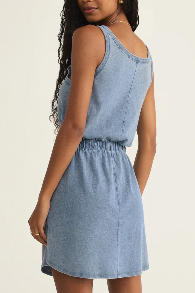 Keegan Knit Denim Mini Dress