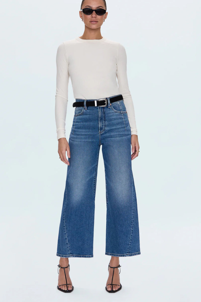 Kyra High Rise Bowed Ankle Pant