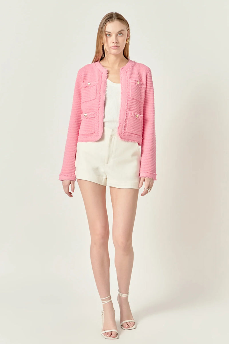 Fringe Detailed Knit Cardigan
