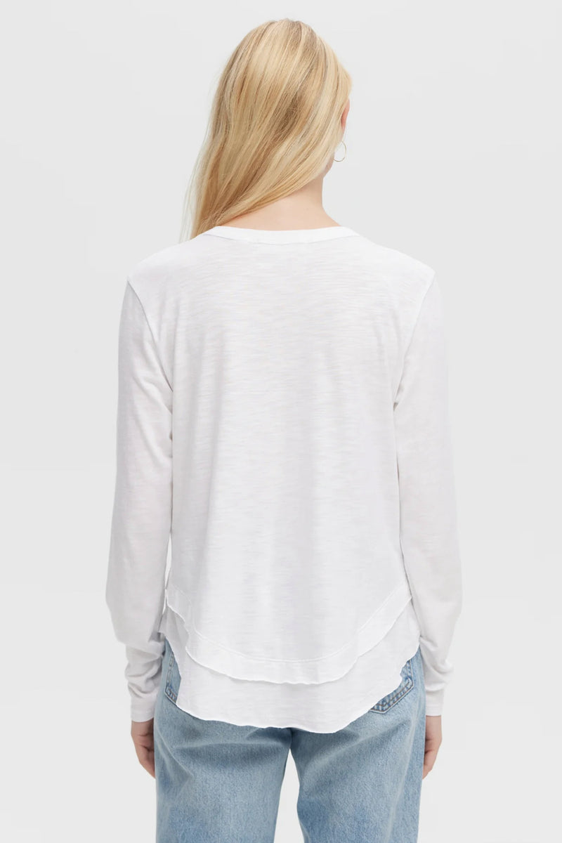 Ava Long Sleeve Mock Layer Tee