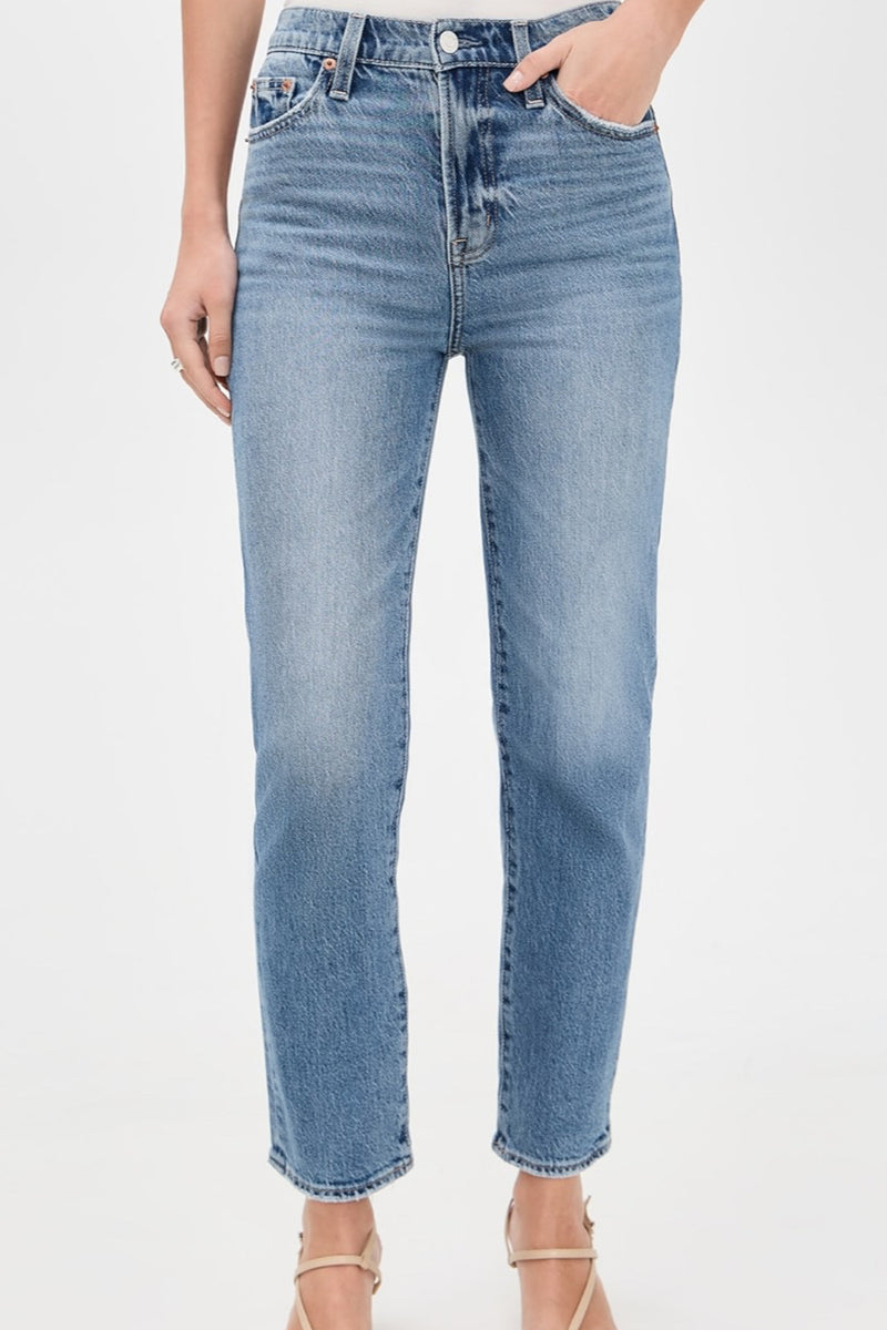 Bri High Rise Slim Straight Pant