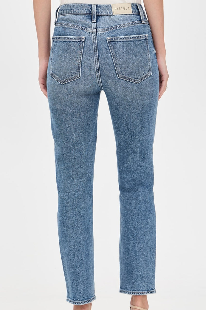 Bri High Rise Slim Straight Pant