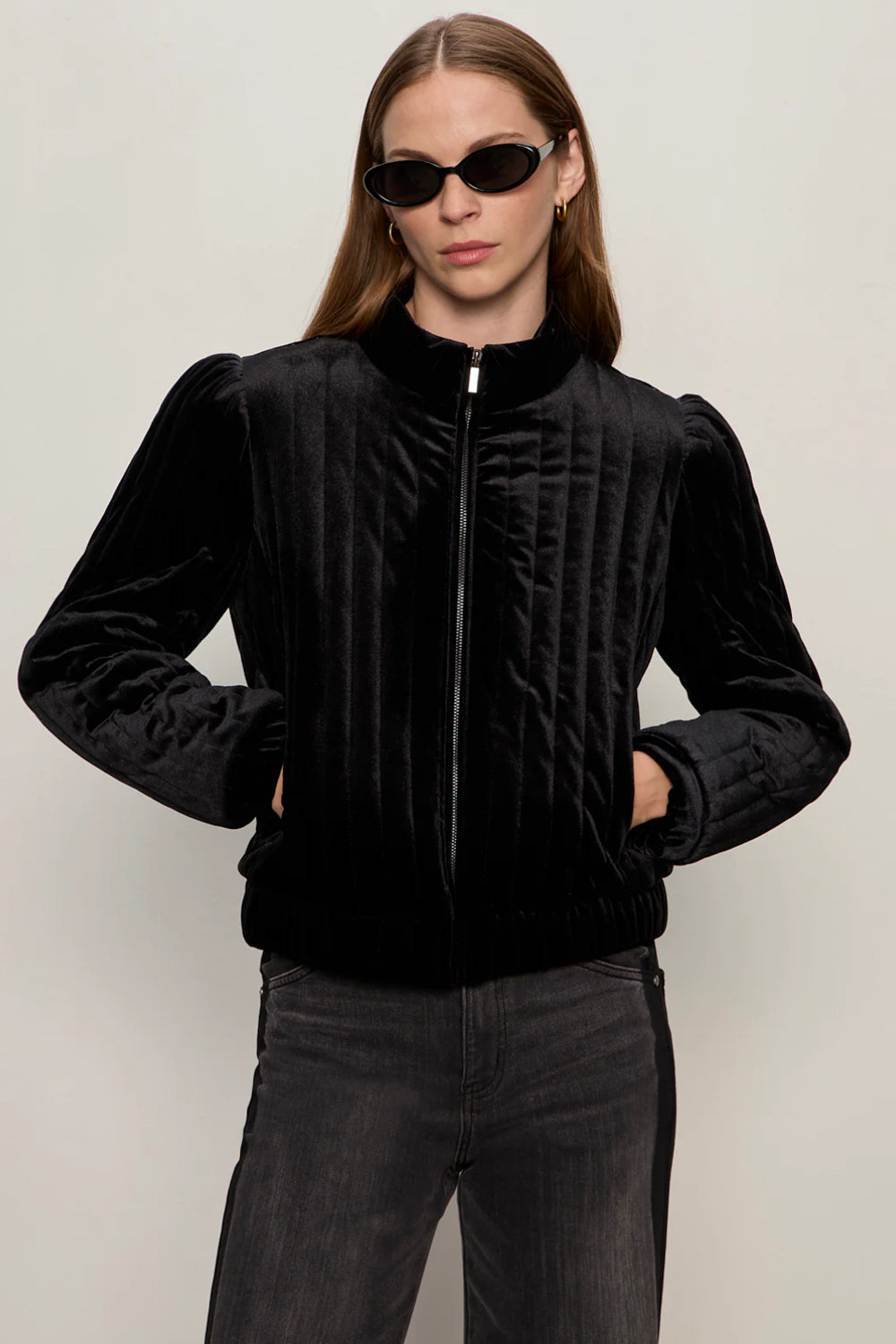 Quilted Velvet Jacket