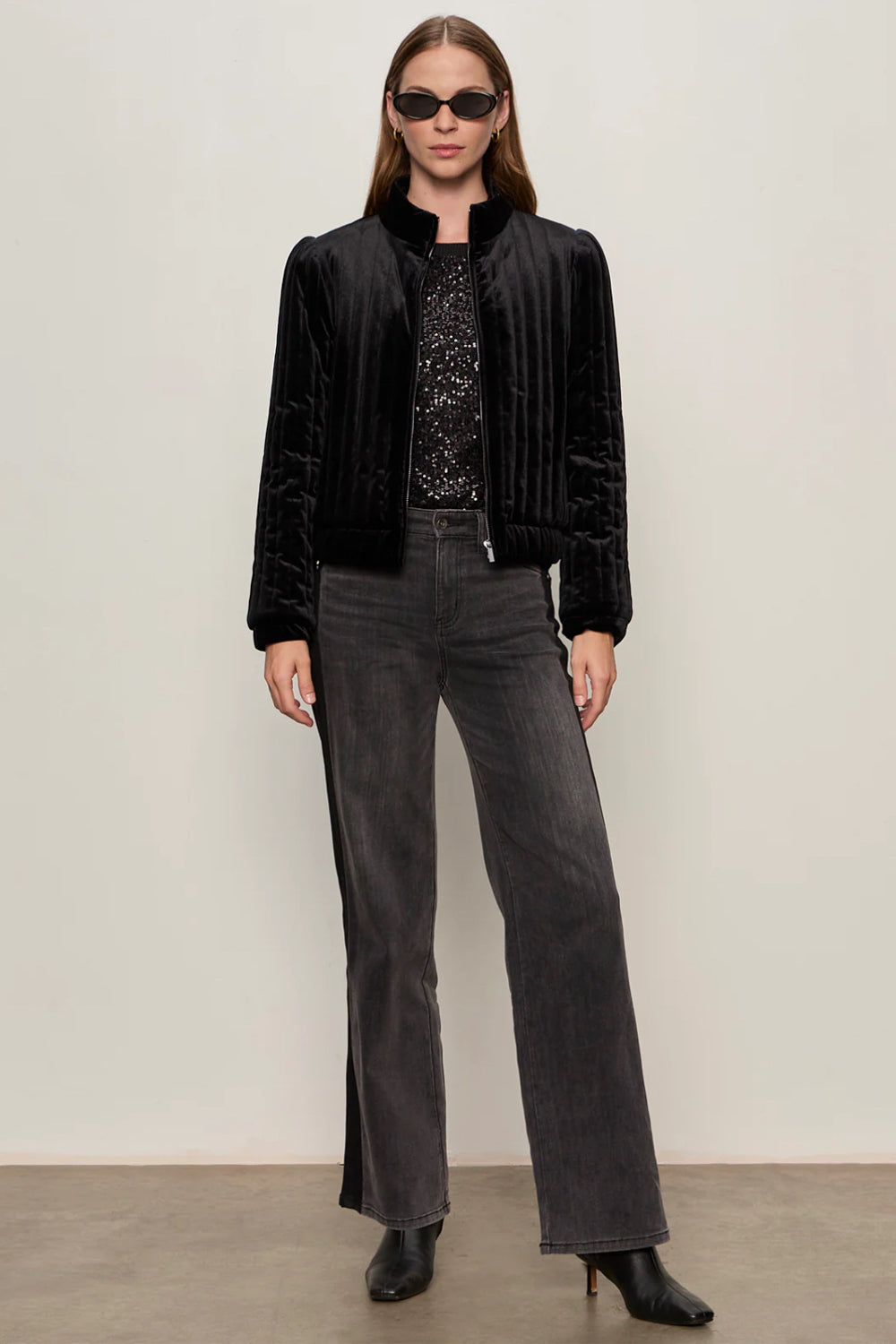 Quilted Velvet Jacket