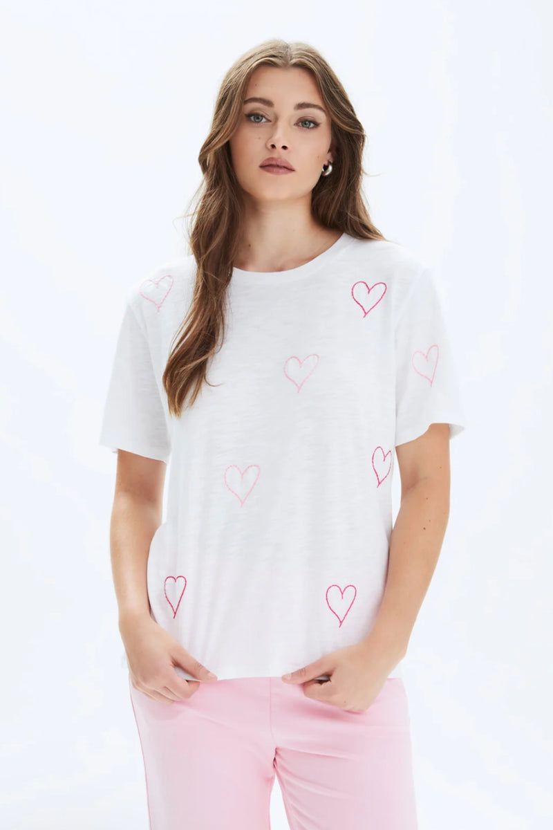 Heart Stitch Wide T-Shirt