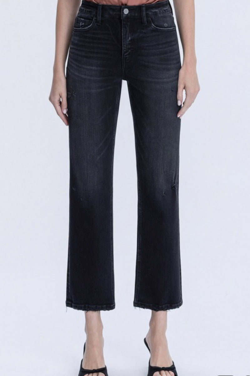 Mid Rise Ankle Straight