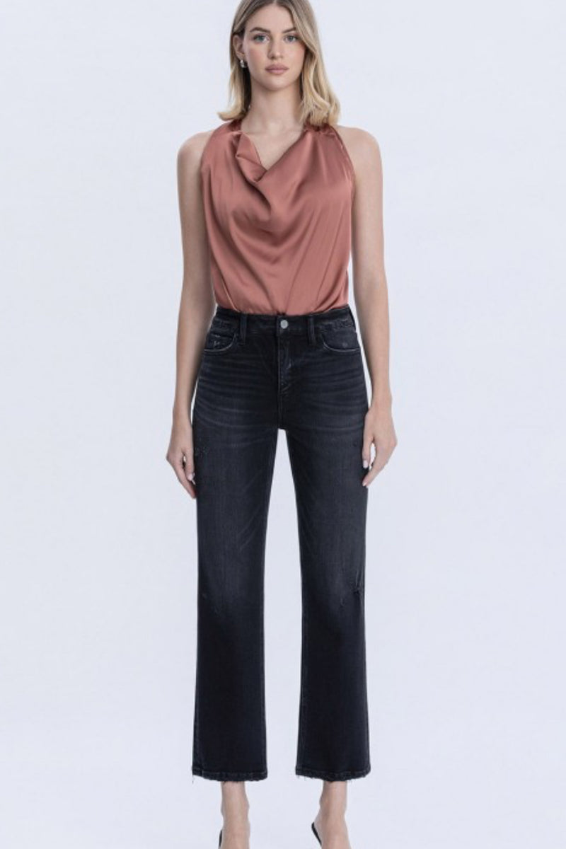 Mid Rise Ankle Straight