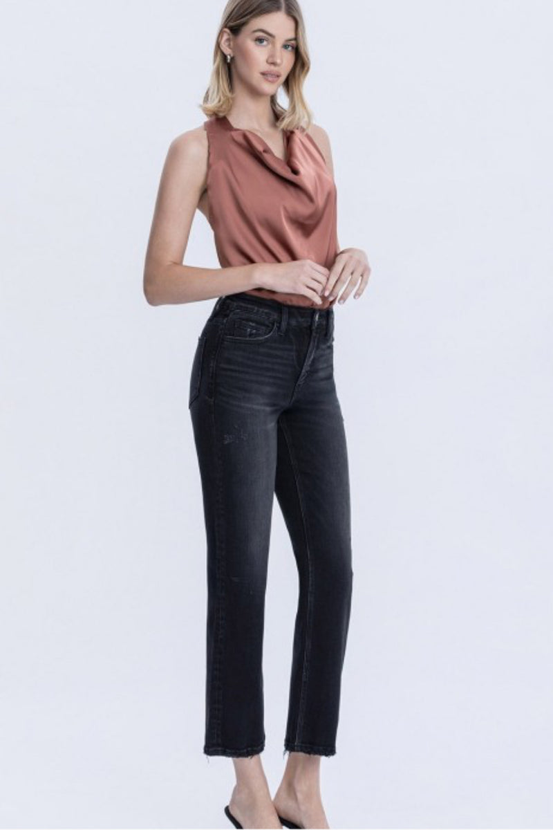 Mid Rise Ankle Straight