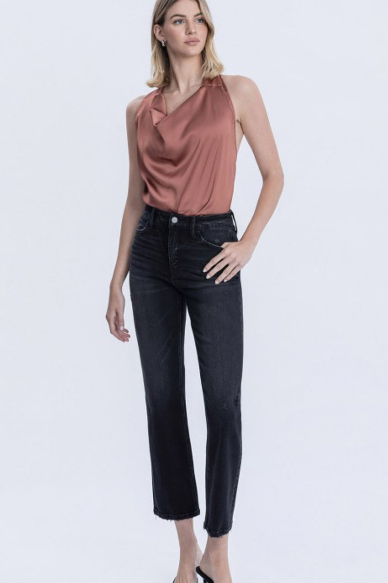 Mid Rise Ankle Straight