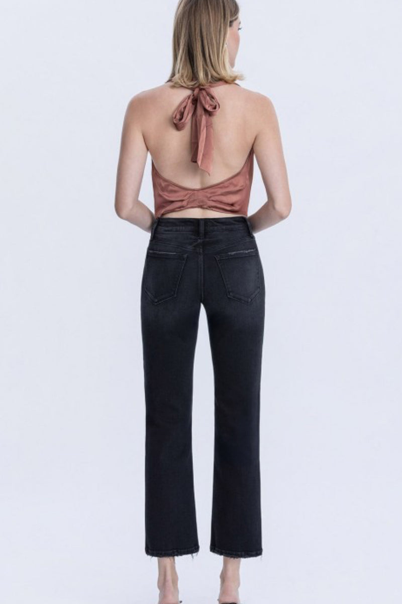 Mid Rise Ankle Straight