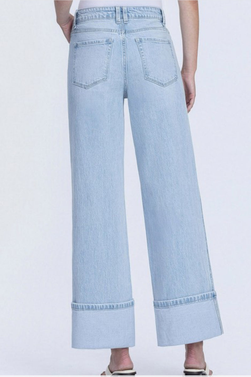 Super High Rise Cuffed Baggy Wide