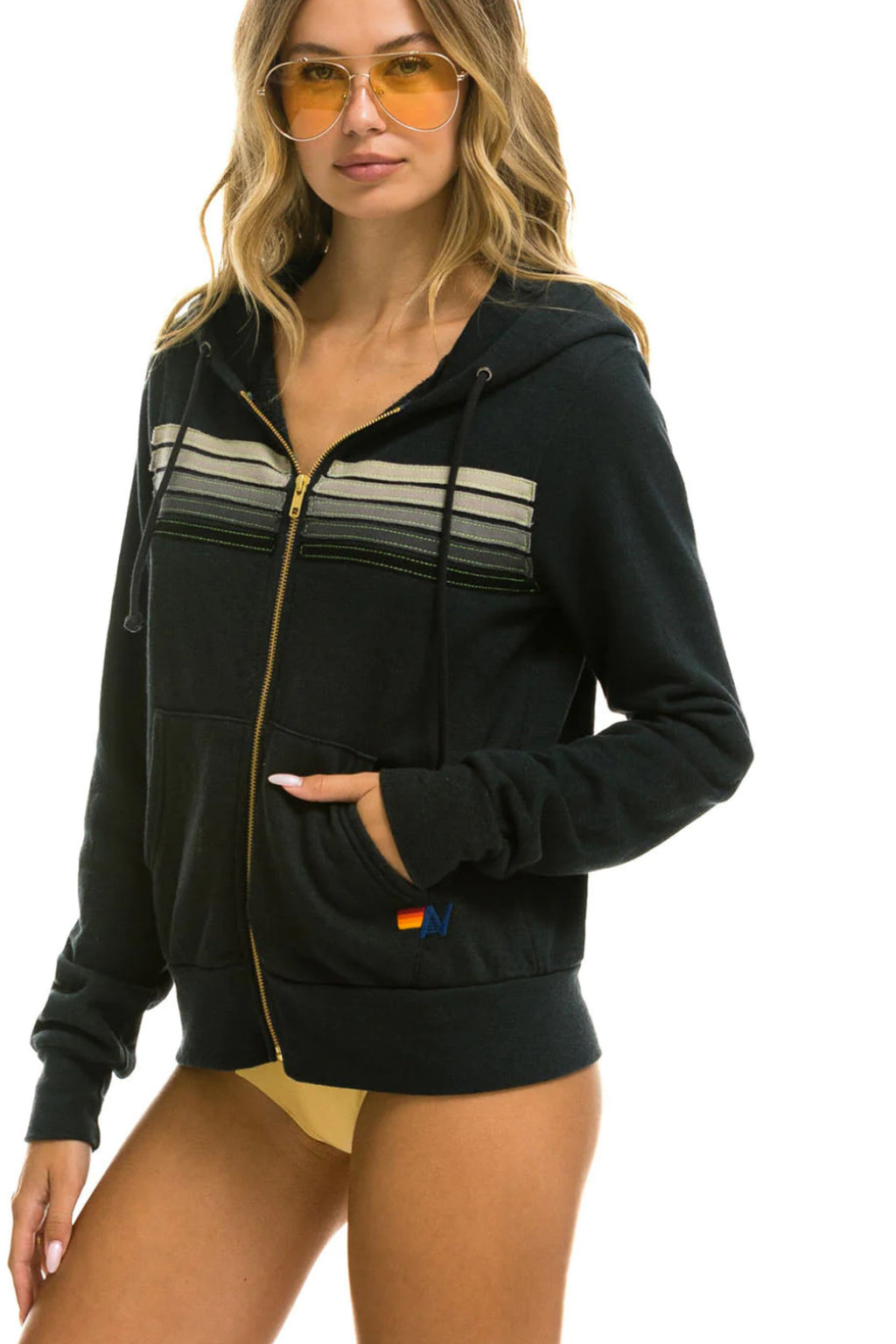 90 Degree By Reflex Girl's Textured Rib Half Zip Hoodie and Textured R –  PROOZY