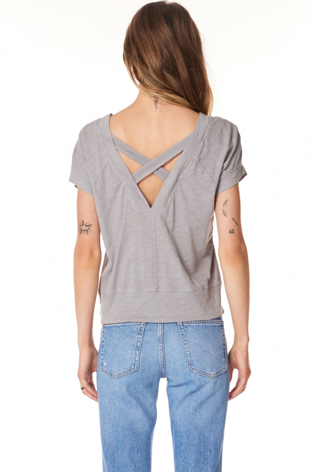 Boatneck Raglan With Back Cut Out
