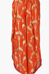 Sunset Palm Foil Wrap Pants