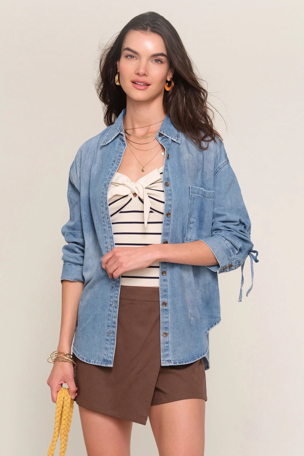 Per una トップス NATURAL LAUNDRY(ナチュラルランドリー) CL裏毛 プチボヌールpt T