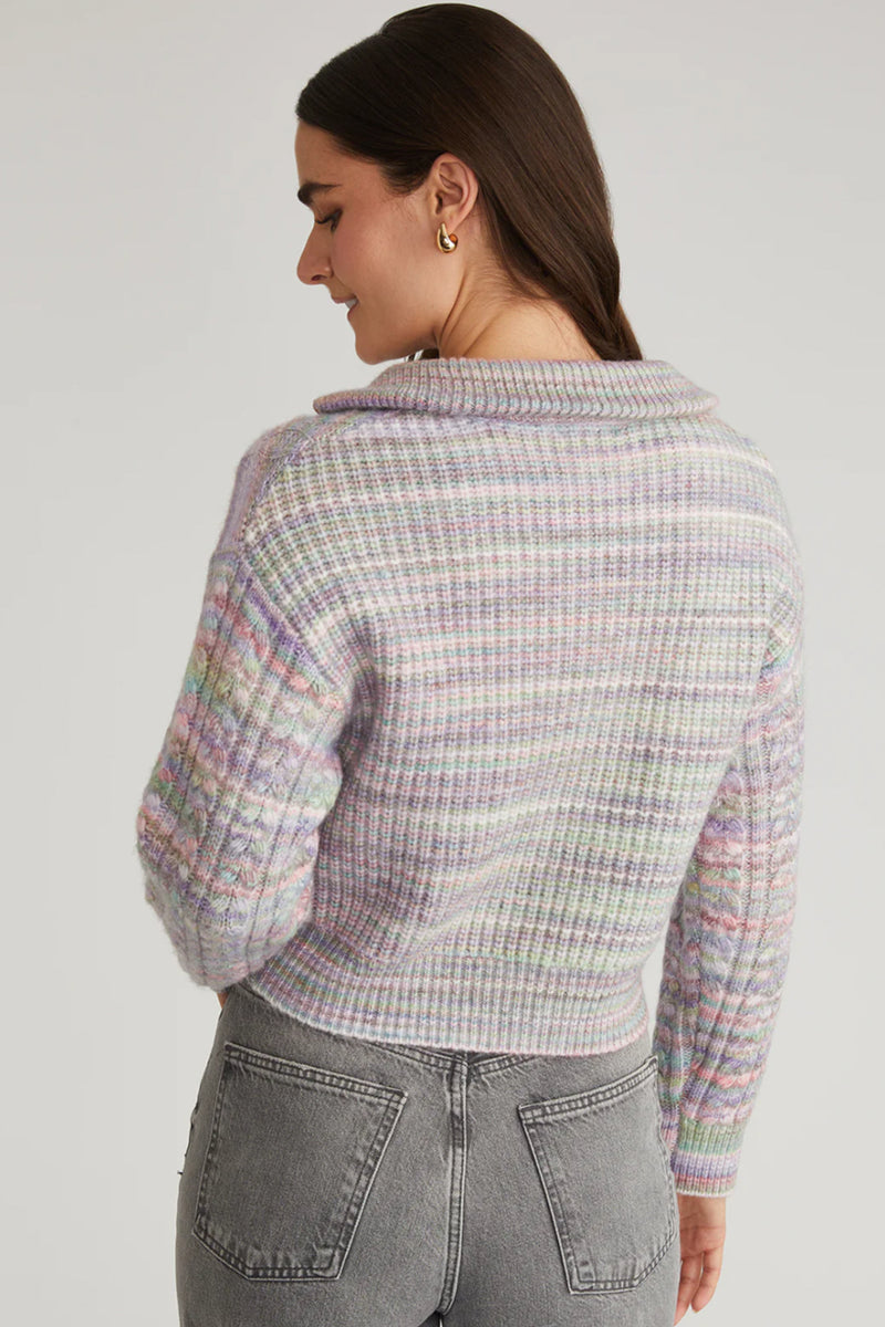 Jackie Spacedye Zip Front Pullover