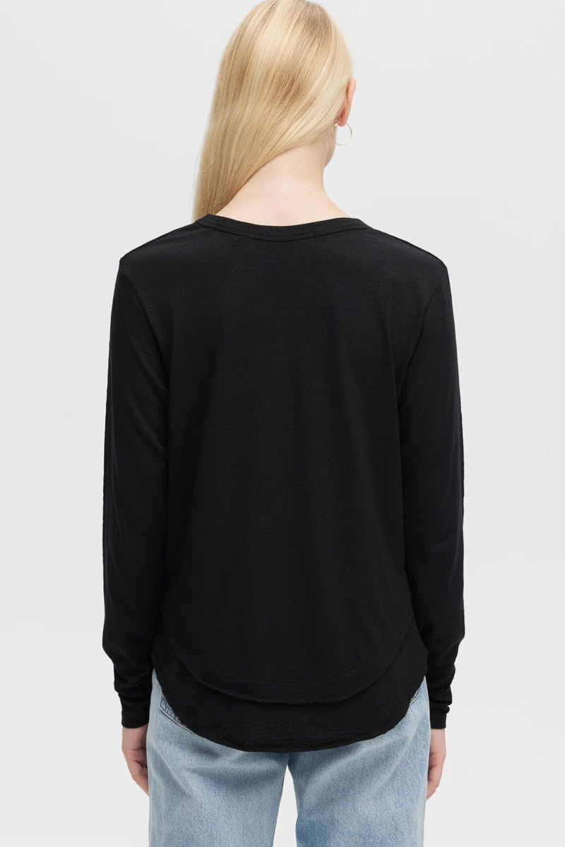 Ava Long Sleeve Mock Layer Tee