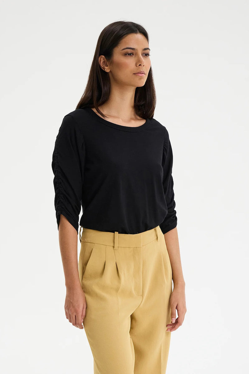 CHRLDR </br>Kristina Ruched Sleeve T-shirt